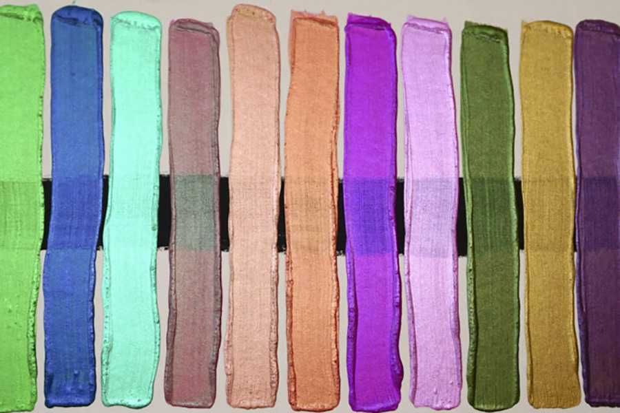 Layering and Mixing with Iridescent and Interference Acrylic Paints