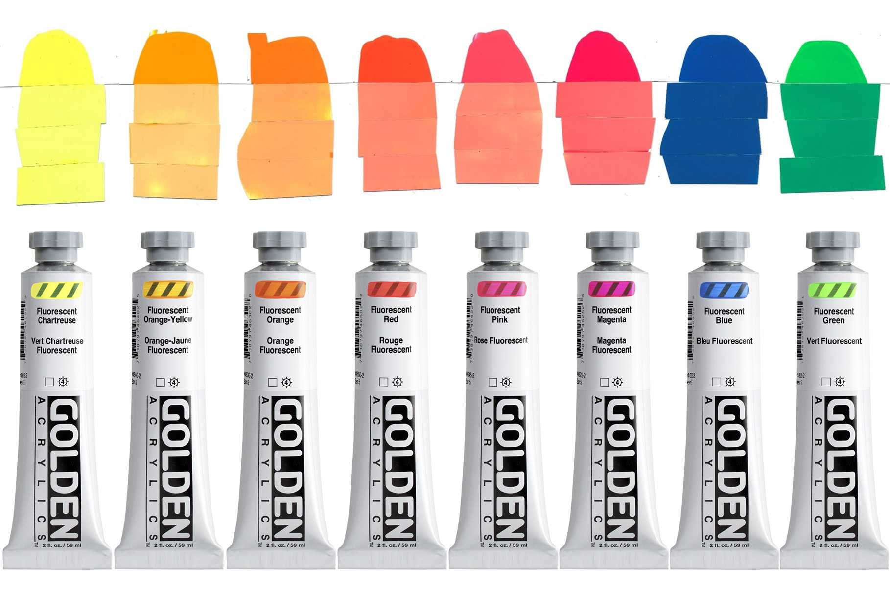 Lightfastness Testing of Heavy Body Fluorescent Colors