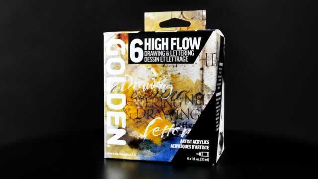 High Flow Acrylics Drawing and Lettering Set