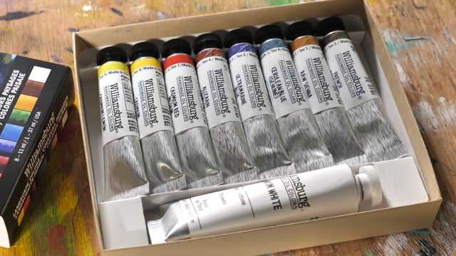 Four 8-Color Mixing Sets by Williamsburg Oils